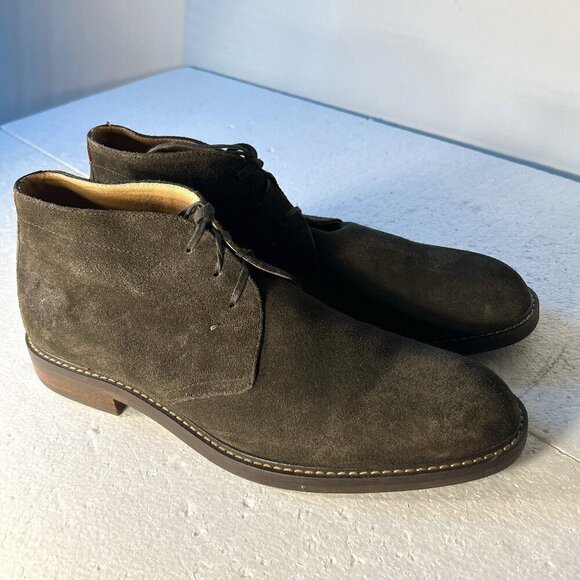 1901 SZ 13 Mens Charcoal Gray Chukka Lace Up Boot Retro Vintage Moto Timeless - Picture 1 of 10